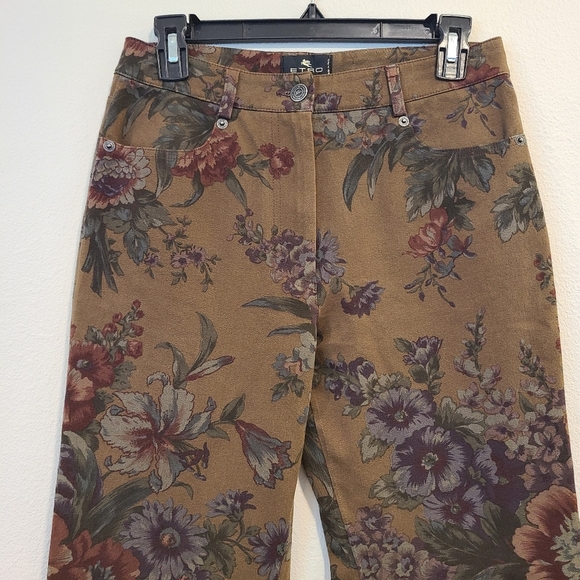 Etro Floral Straight Leg Jeans - Picture 2 of 5